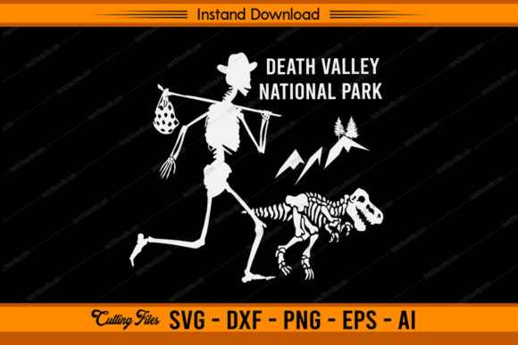 Death Valley National Park - Hiking Graphic Crafts By sketchbundle