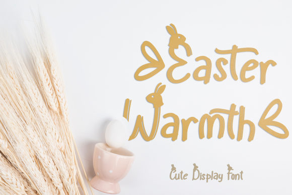 Easter Warmth Display Font By yogaletter6