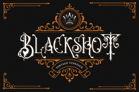Blackshot Blackletter Font By RockboyStudio