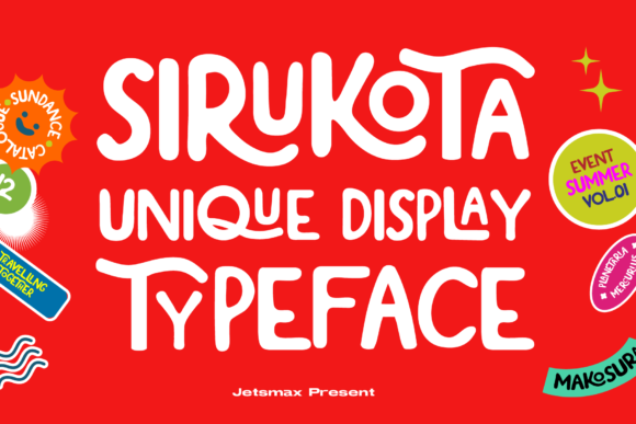 Sirukota Display Font By Jetsmax Studio