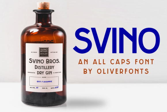 Svino Sans Serif Font By OLIVERFONTS