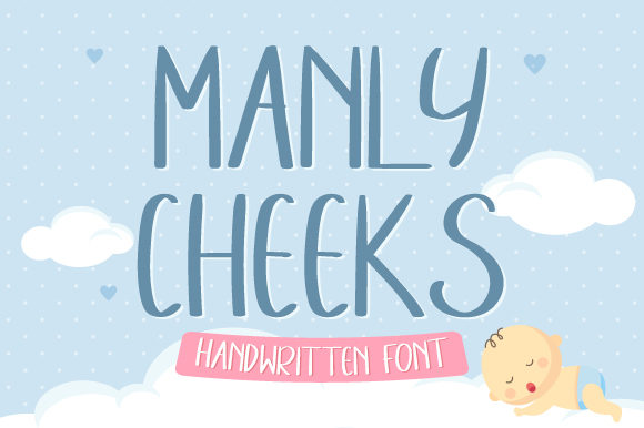 Manly Cheeks Display Font By Prioritype