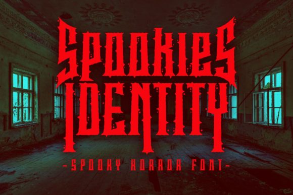 Spookies Identity Display Font By putracetol