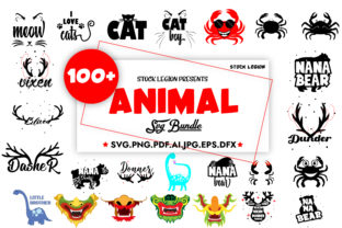 100+ Animal Bundle Graphic Objects By sidd77 1