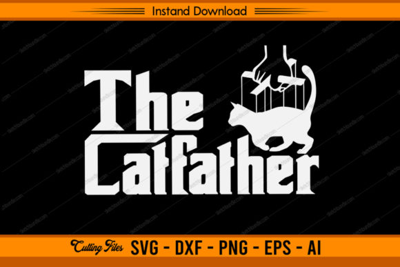The Catfather Graphic Crafts By sketchbundle