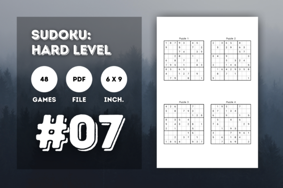 KDP Interior Sudoku Puzzle Book Gráfico Interiores KDP Por Vinici Studio