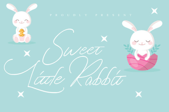 Sweet Little Rabbit Script & Handwritten Font By goodigital