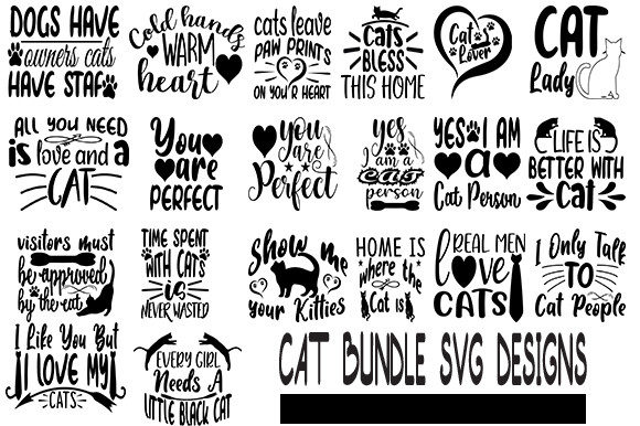 Cat Quotes Bundle  Graphic Crafts By svgbundle