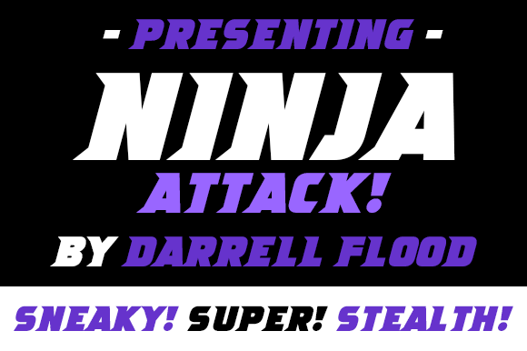 Ninja Attack Serif Fonts Font Door Dadiomouse