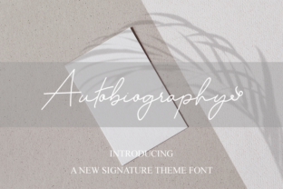 Autobiography Script Fonts Font Door erik studio 1