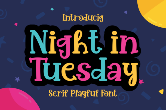 Night in Tuesday Fontes Serif Fonte Por Dreamink (7ntypes)