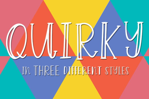 Quirky Display Font By dansiedesign