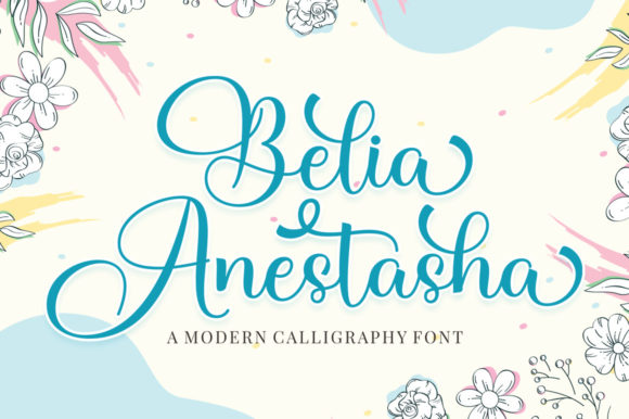 Belia Anestasha Script & Handwritten Font By Megatype