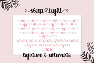 Goodnight Sleep Tight Czcionki Skryptowe Czcionka Przez Fillo Graphic 10