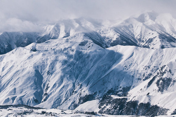 Ski Resort Gráfico Naturaleza Por George Khelashvili