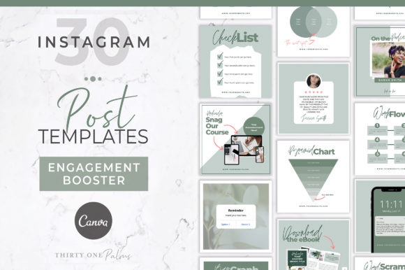Instagram Engagement Booster | Canva Graphic Graphic Templates By Thirty One Palms Studio