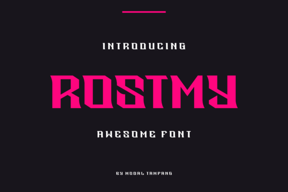 Rostmy Display Font By tampangmodal