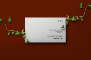 Business Card Mockup Design Template Gráfico Modelos de Produtos Por ivect 1