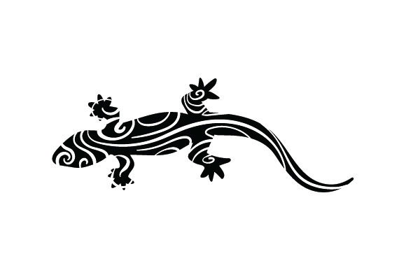 Black and White Lizard Animals Craft Cut File By Creative Fabrica Crafts