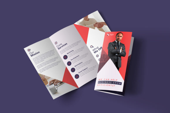 Corporate Trifold Brochure Template Graphic Print Templates By Raw Vector