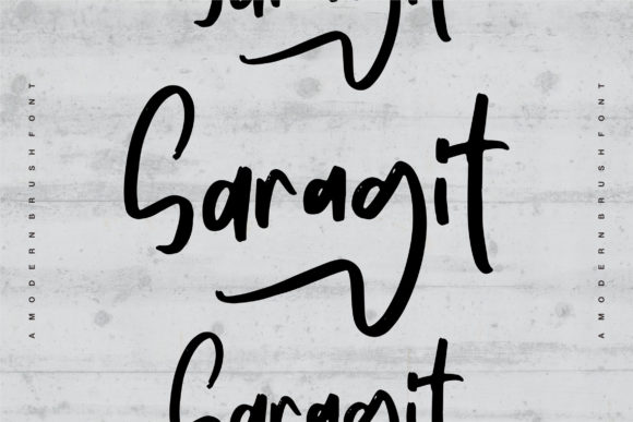 Saragit Script & Handwritten Font By Vunira