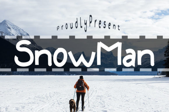 Snowman Display Font By muhawk47