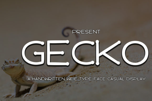 Gecko Display Font By edwar.sp111