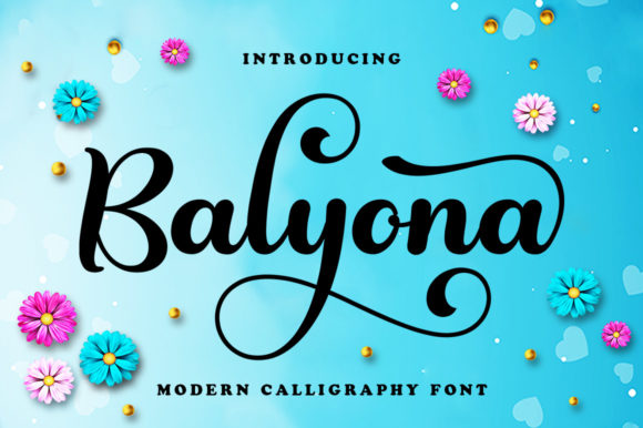 Balyona Script & Handwritten Font By Ws Studio