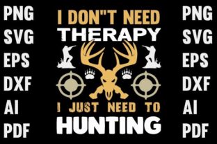 Hunting T- Shirt Design Graphic Print Templates By Trusted Designer 1