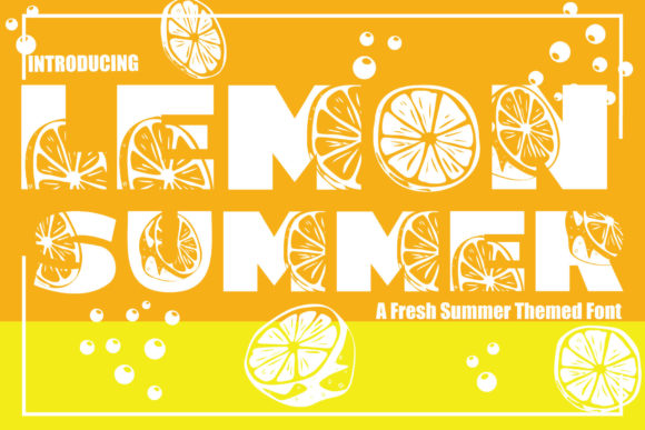 Lemon Summer Decorative Font By KtwoP