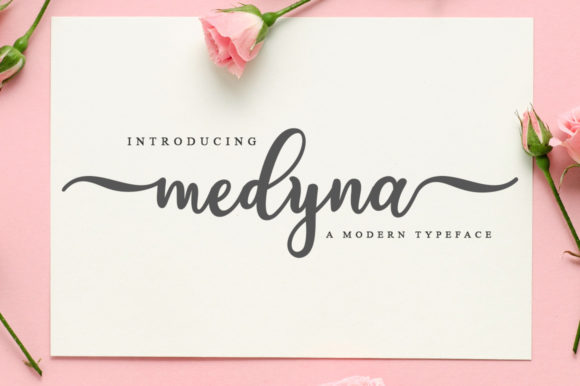 Medyna Script & Handwritten Font By fanastudio