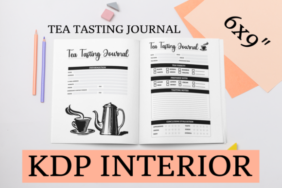 Tea Tasting Journal | KDP Interior Graphic KDP Interiors By KDP Mastermind