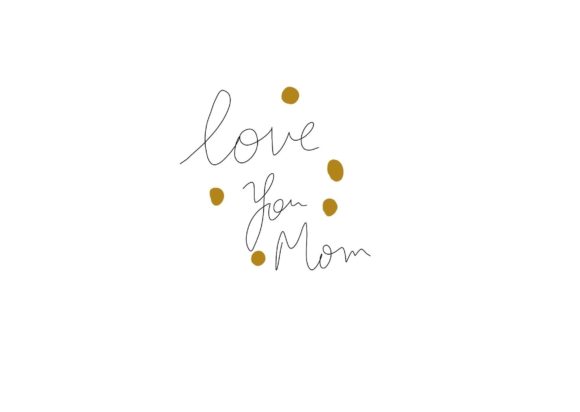 Love You Mom Craft Design/graphic Grafika Rękodzieła Przez The Fab Crafts