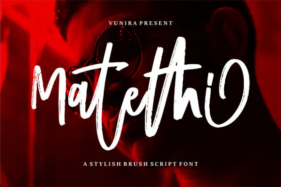 Matethi Skript-Schriftarten Schriftart Von Vunira