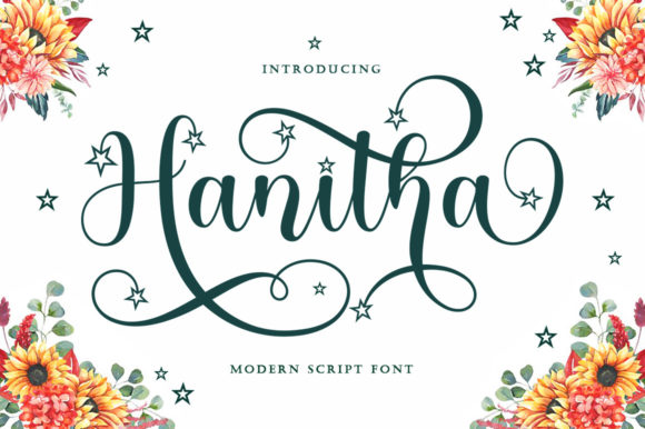 Hanitha Script & Handwritten Font By Stellar Studio