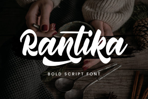 Rantika Script & Handwritten Font By Arterfak Project