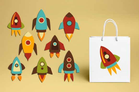Rocket Graphic Crafts By Revidevi