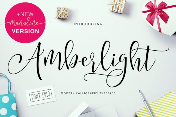 Amberlight Script & Handwritten Font By getstudio