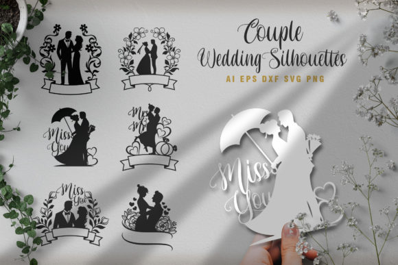 Couple Wedding Svg, Married Couple Svg Gráfico Manualidades Por AllmoStudio