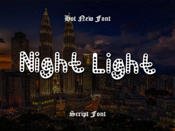 Night Light Fontes de Exibição Fonte Por scriptstrategy