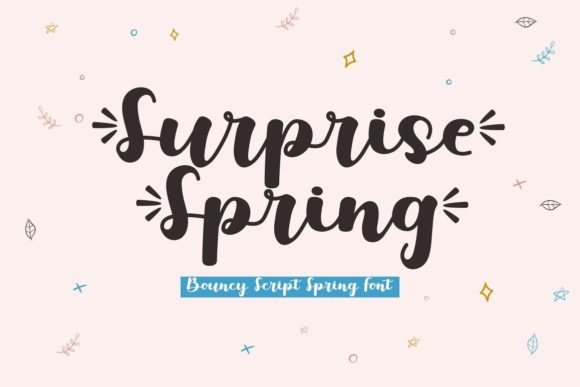 Surprise Spring Script & Handwritten Font By putracetol