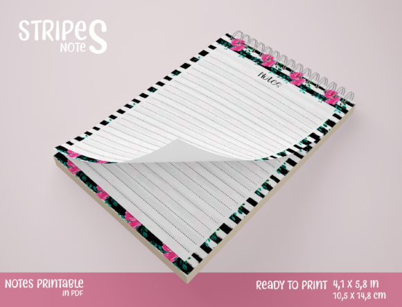 Notepad Paper Printable 8 Graphic Print Templates By StardDesign