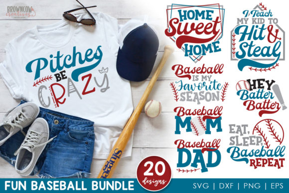 Baseball SVG/Cut Files Bundle Graphic Crafts By browncowcreatives