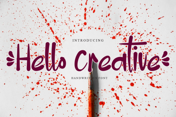 Hello Creative Script & Handwritten Font By Garcio