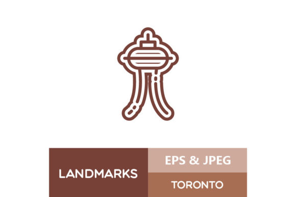 Landmarks Icon - Toronto Illustration Icônes Par beldonbenediktus