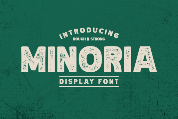 Minoria Display Fonts Font Door Colative