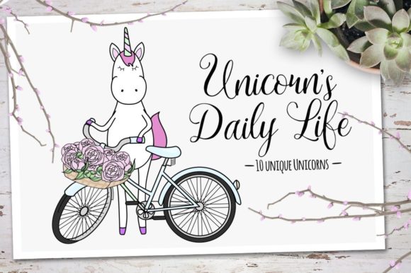 Unicorn's Daily Life Graphic Illustrations By Callmestasya