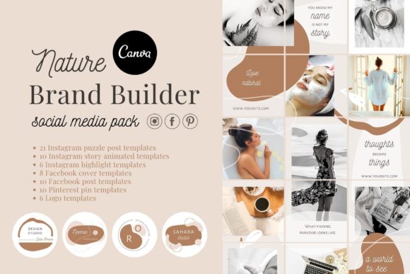 Canva Branding Kit Social Media Pack Graphic Graphic Templates By Red Ink