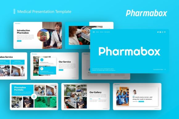 Presentation Template - Pharmabox Gráfico Plantillas de Presentación Creativas Por SlideThrive