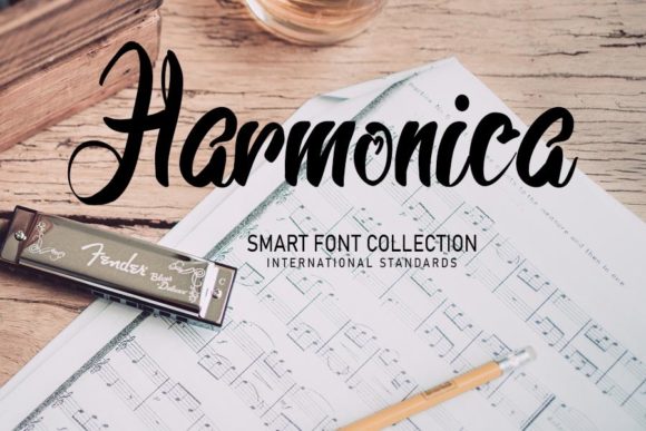 Harmonica Script & Handwritten Font By shiddiq.art